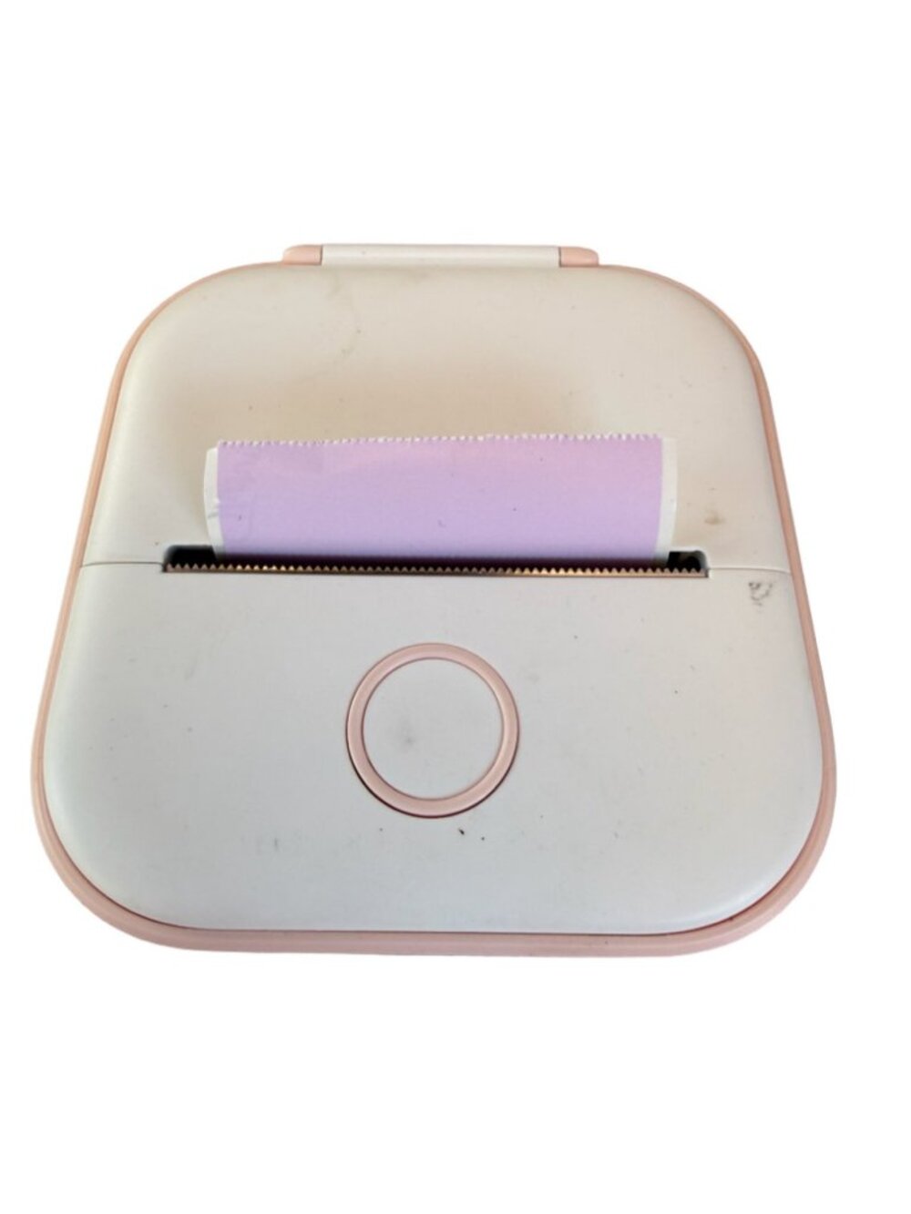 Phomemo T02 Mini Printer White Pink Portable Photo Label Maker